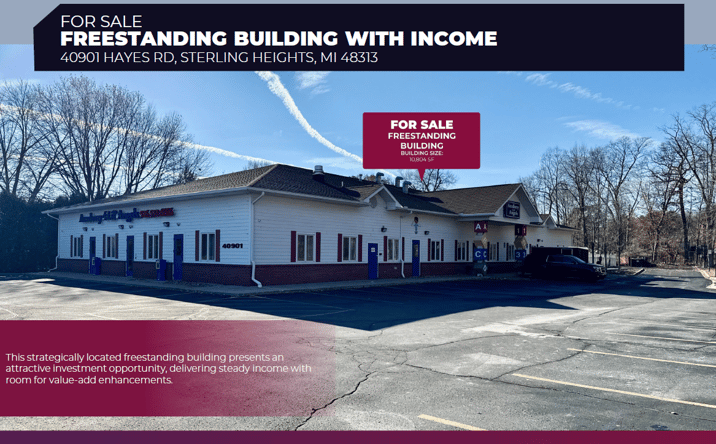 Pictures of Retail property located at 40901 Hayes Rd, Sterling Heights, MI 48313 for sales - image #1