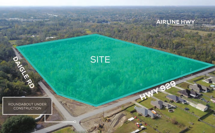 Pictures of Land property located at LA-929 & Daigle Rd, Prairieville, LA 70769 for sales - image #1