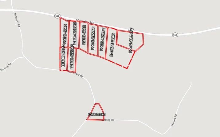Pictures of Land property located at Delancey Road, 68865, MS 39044 for sales - image #1