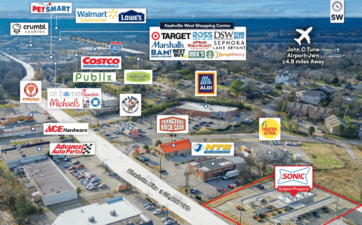 Pictures of Retail property located at 6308 Charlotte Pike, Nashville, TN 37209 for sales - image #1