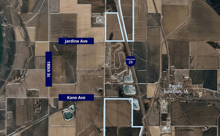 Pictures of Land property located at I-29 Mills County, Pacific Junction, IA 51561 for sales - image #1