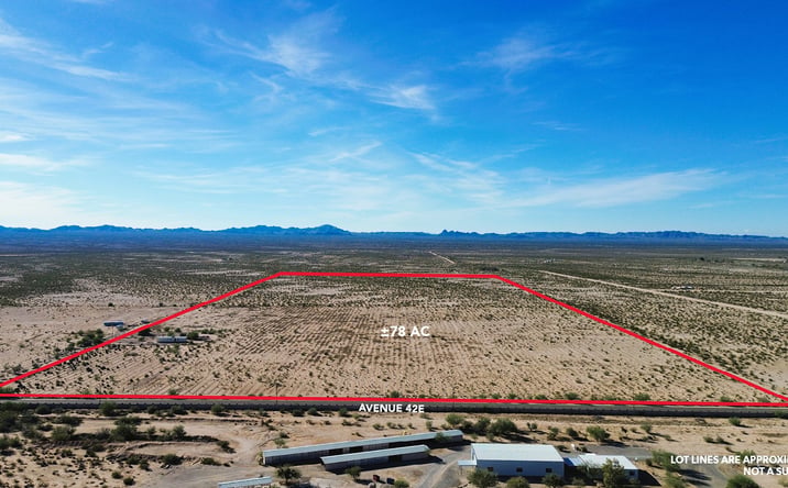 Pictures of Land property located at Avenue 42E & Mary Way in Bouse, Utting, AZ 85325 for sales - image #1