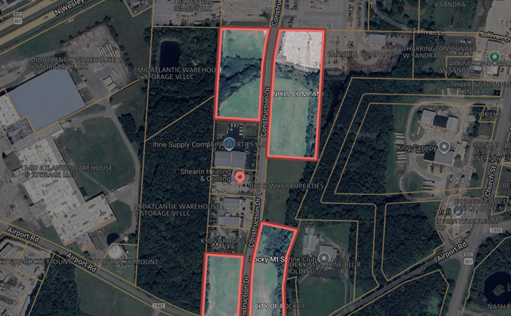 Pictures of Land property located at Construction Dr, Rocky Mount, NC 27804 for sales - image #1