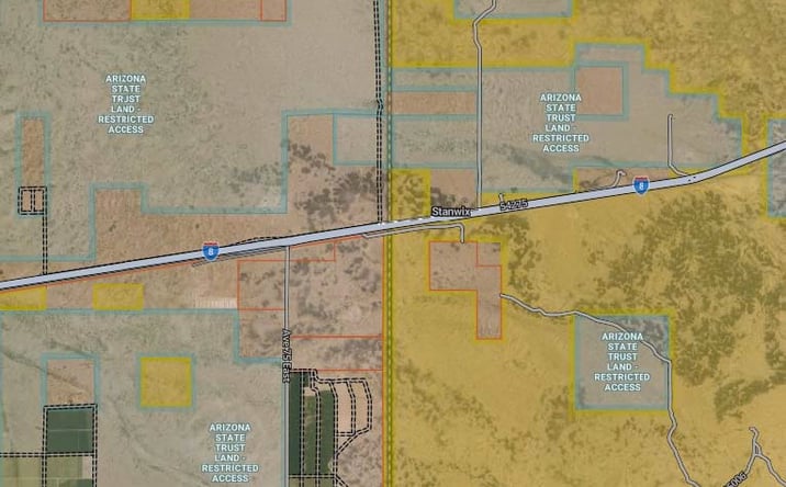 Pictures of Land property located at Interstate 8 & Avenue 75 E, Gila Bend, AZ 85337 for sales - image #1