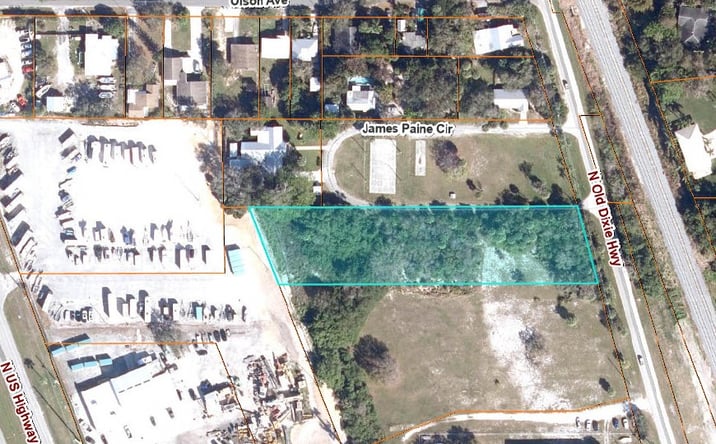 Pictures of Land property located at Dixie Hwy & James Paine Circle, Fort Pierce, FL, St Lucie Village, FL 34946 for sales - image #1