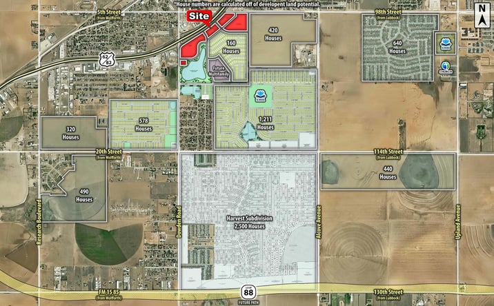 Pictures of Land property located at SEC Marsha Sharp & Dowden Rd, Wolfforth, TX 79382 for sales - image #1