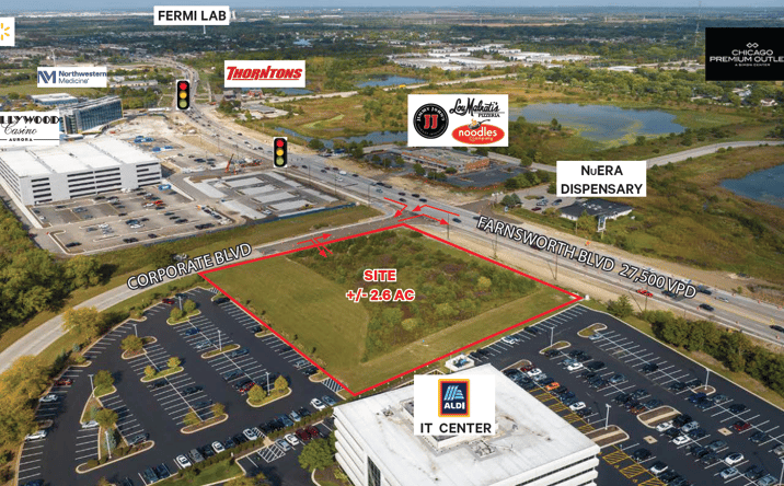 Pictures of Land property located at 1245 Corporate Blvd, Aurora, IL 60505 for sales - image #1