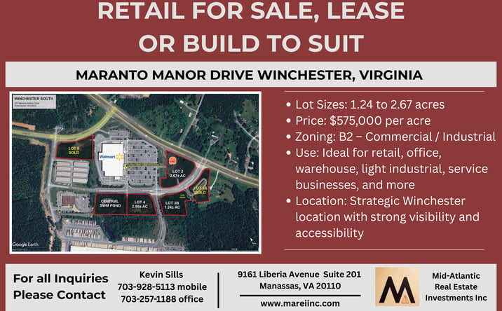 Pictures of Retail property located at Maranto Manor Dr, Winchester, VA 22602 for sales - image #1