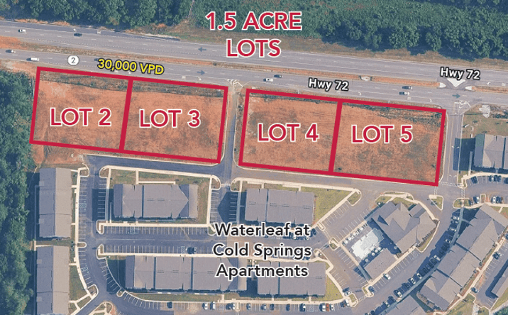 Pictures of Land property located at Highway 72 East, Huntsville, AL 35811 for sales - image #1