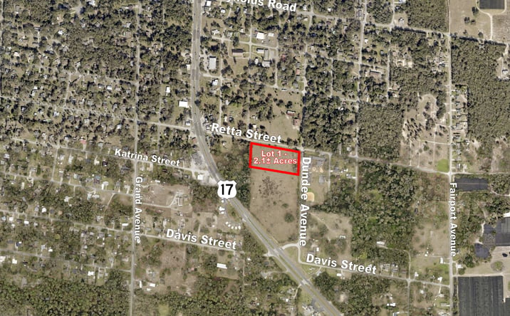 Pictures of Land property located at Retta Street & Dundee Avenue, De Leon Springs, FL 32130 for sales - image #1