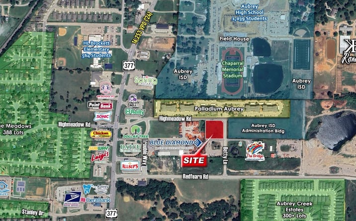 Pictures of Land property located at Betty Ln, Aubrey, TX 76227 for sales - image #1