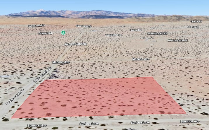 Pictures of Land property located at Sunburst Avenue, Joshua Tree, CA 92252 for sales - image #1