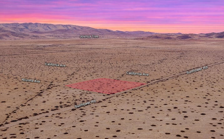 Pictures of Land property located at Arizona Ave, Joshua Tree, CA 92252 for sales - image #1