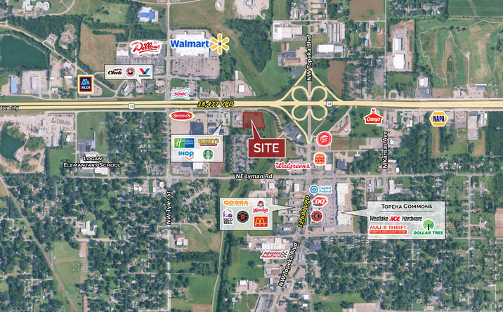 Pictures of Retail, Land property located at 547 US-24, Topeka, KS 66608 for sales - image #1