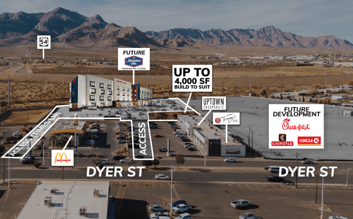 Pictures of Land property located at 9459 Dyer St, El Paso, TX 79924 for sales - image #1