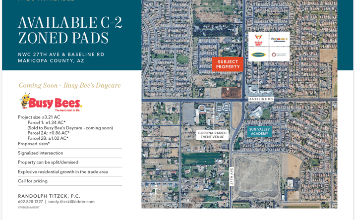 Pictures of Land property located at NWC 27th Ave and Baseline Rd, Phoenix/Laveen, AZ 85041 for sales - image #1