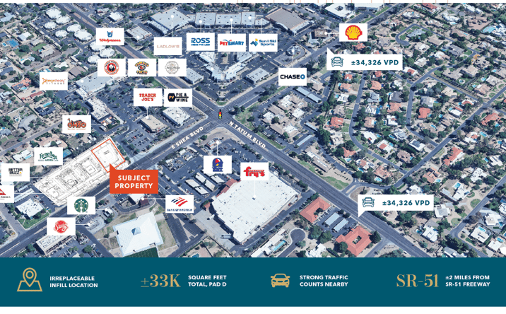 Pictures of Retail, Land property located at WNWC Tatum and Shea Blvds., Phoenix, AZ 85028 for sales - image #1