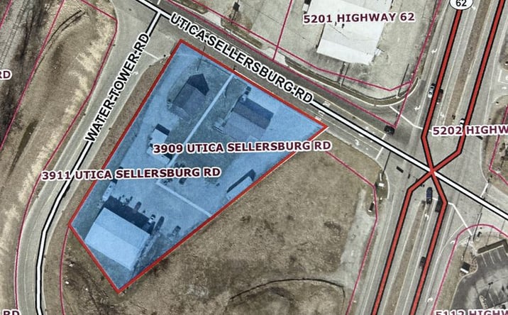 Pictures of Land property located at 3909 Utica-Sellersburg Rd, Jeffersonville, IN 47130 for sales - image #1
