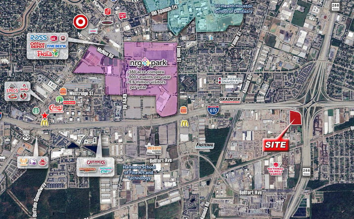 Pictures of Retail, Mixed Use property located at 301 South Loop West & Hwy 288, Houston, TX 77021 for sales - image #1