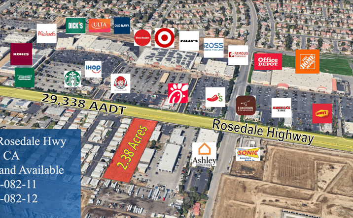 Pictures of Land property located at 9021/9031 Rosedale Hwy, Bakersfield, CA 93312 for sales - image #1