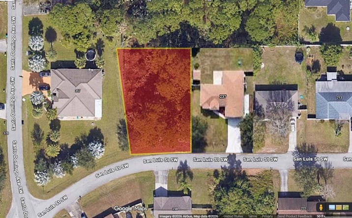 Pictures of Land property located at 249 San Luis St SW, Palm Bay, FL 32908 for sales - image #1