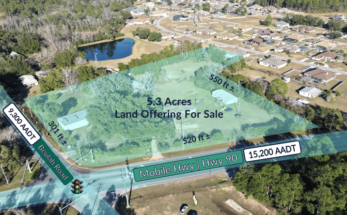 Pictures of Land property located at 7998 Mobile Hwy, Pensacola, FL 32526 for sales - image #1