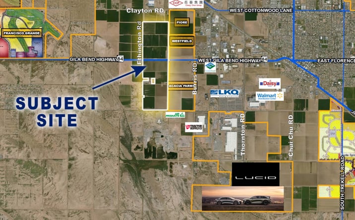 Pictures of Land, Mixed Use property located at 620 +- acres along Ethington Rd, Casa Grande, AZ 85193 for sales - image #1
