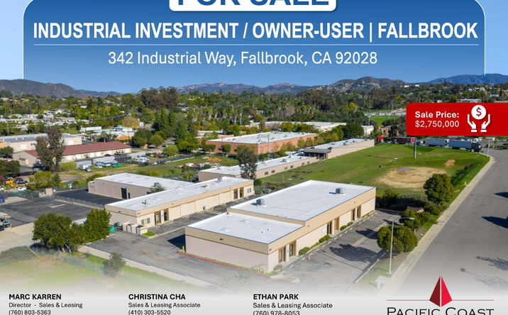 Pictures of Industrial property located at 342 Industrial Way, Fallbrook, CA 92028 for sales - image #1