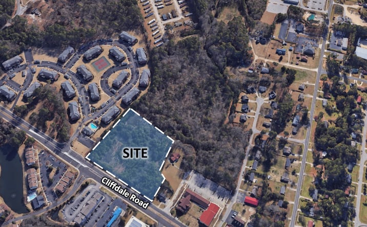 Pictures of Land property located at 4.44 AC Cliffdale Road, Fayetteville, NC 28314 for sales - image #1