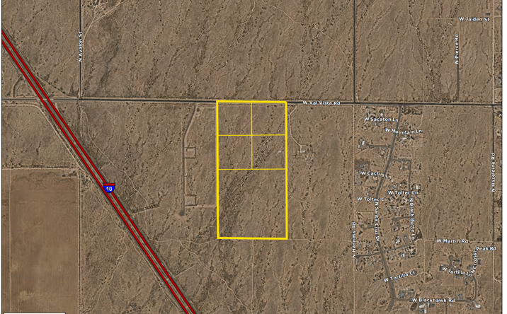 Pictures of Land property located at E/SEC I-10 and Val Vista Rd, Casa Grande, AZ 85194 for sales - image #1