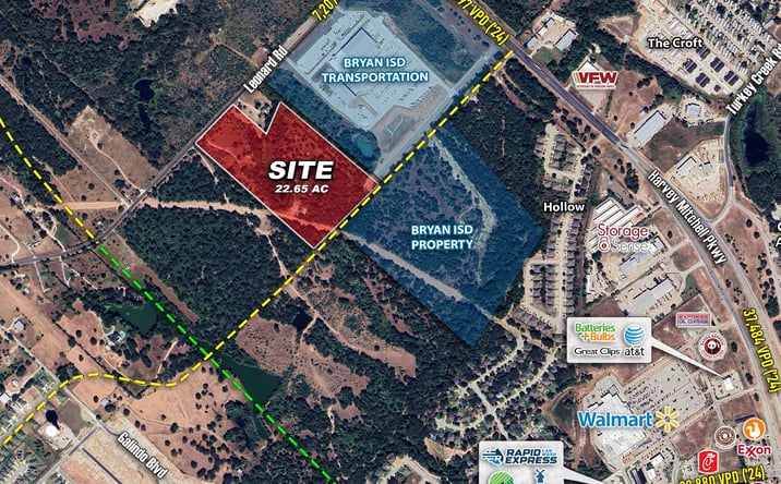Pictures of Land property located at 4101 Leonard Rd, Bryan, TX 77807 for sales - image #1