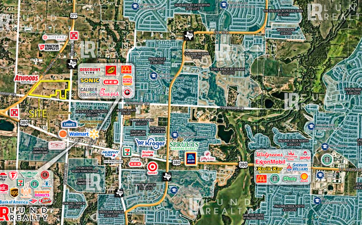 Pictures of Land property located at 65.8 Acres Hwy-377 | Fishtrap Rd |  FM-424, Cross Roads, TX 76227 for sales - image #1