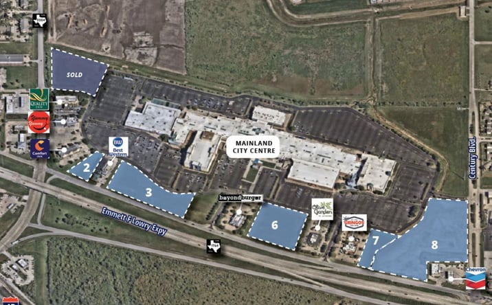 Pictures of Land property located at 10000 Emmett F Lowry Expy - Lot 7, Texas City, TX 77591 for sales - image #1
