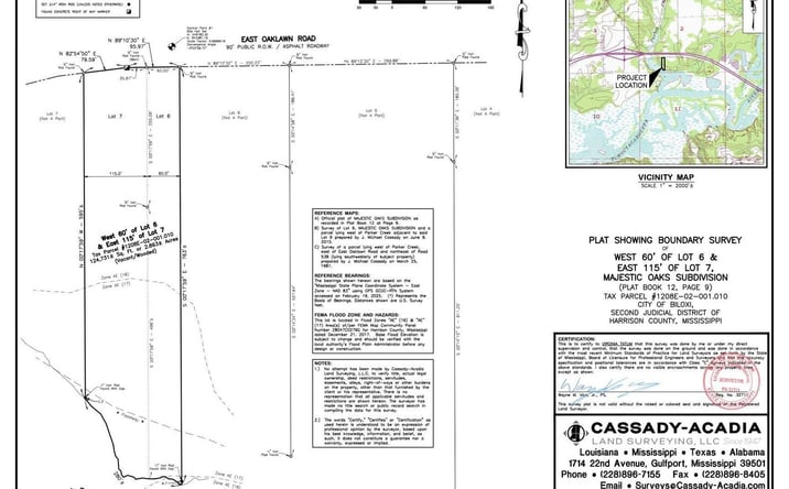 Pictures of Land property located at E Oaklawn Rd, Biloxi, MS 39532 for sales - image #1