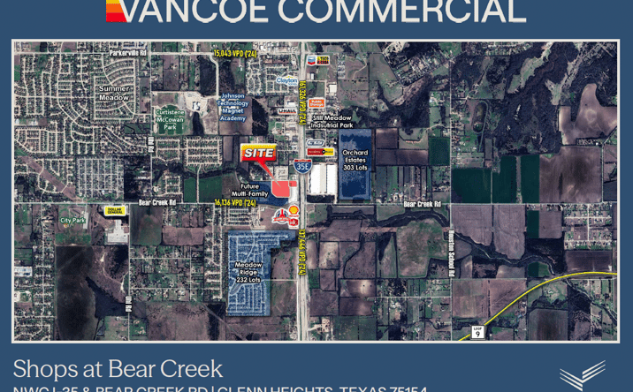Pictures of Land, Retail property located at NWC of I-35 and Bear Creek, Glenn Heights, TX 75154 for sales - image #1