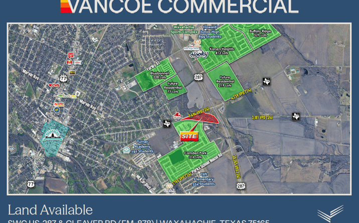 Pictures of Land property located at SWC US-287 & Cleaver Rd, Waxahachie, TX 75165 for sales - image #1