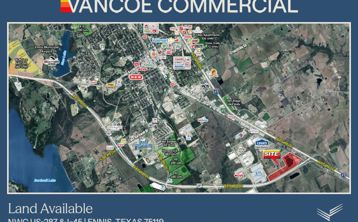Pictures of Land property located at NWC US-287 & I-45, Ennis, TX 75119 for sales - image #1