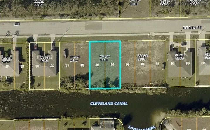 Pictures of Land property located at 2104 NE 6th St, Cape Coral, FL 33909 for sales - image #1