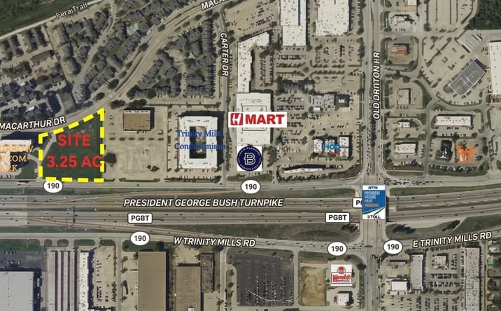 Pictures of Land property located at 1146 W Trinity Mills Rd, Carrollton, TX 75006 for sales - image #1