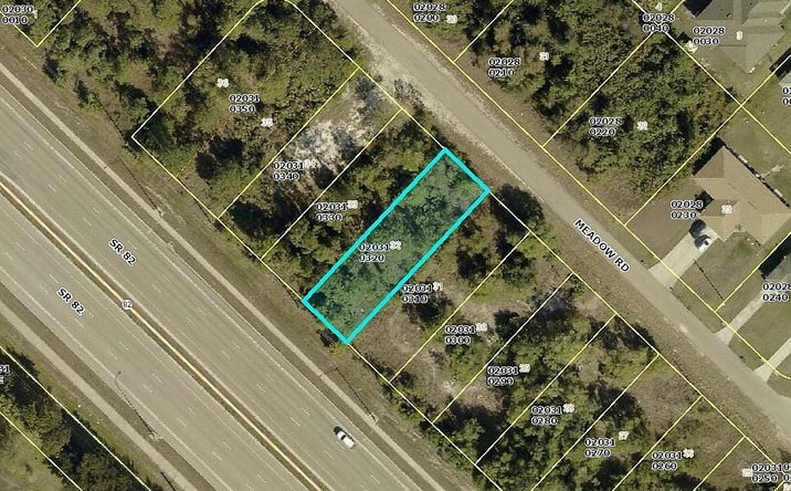 Pictures of Land property located at 186 Meadow Rd, Lehigh Acres, FL 33973 for sales - image #1