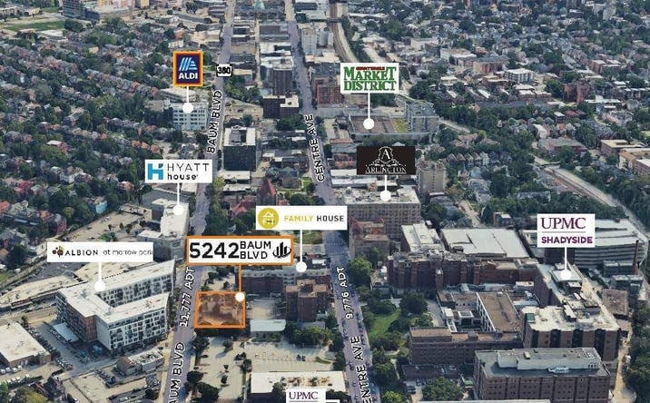 Pictures of Land property located at 5242 Baum Boulevard, Pittsburgh, PA 15224 for sales - image #1