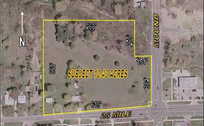Pictures of Land property located at 25 Mile & Mound Rd, Shelby Township, MI 48316 for sales - image #1