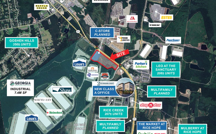 Pictures of Retail, Land property located at 1995 Trade Center Blvd, Rincon, GA 31326 for sales - image #1