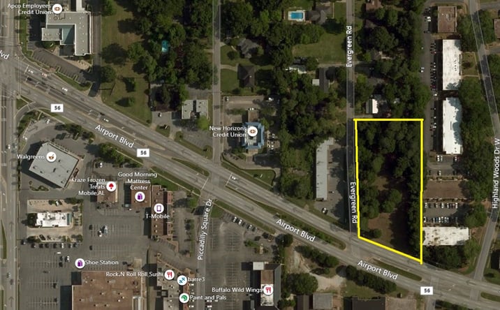 Pictures of Land property located at Airport Blvd, Mobile, AL 36608 for sales - image #1