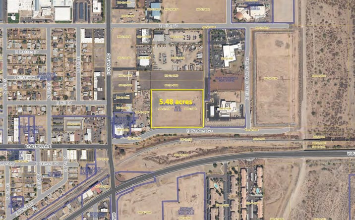 Pictures of Industrial, Land property located at Dysart Road & Western Avenue, Avondale, AZ 85323 for sales - image #1