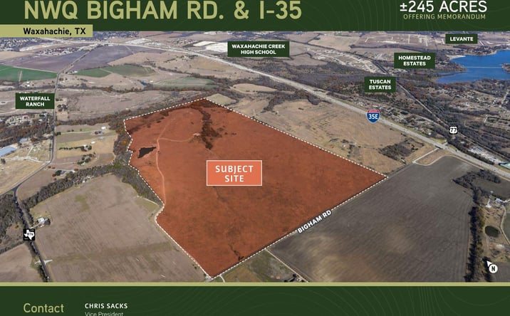 Pictures of Land property located at TBD Bigham Road, Waxahachie, TX 75167 for sales - image #1
