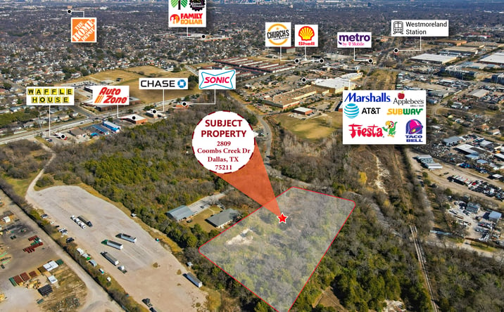 Pictures of Land property located at 2809 Coombs Creek Dr, Dallas, TX 75211 for sales - image #1