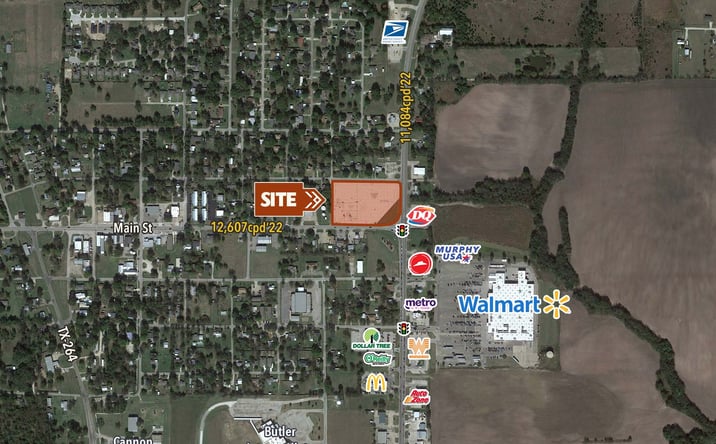 Pictures of Land property located at NWC SH 34 & Main St, Quinlan, TX 75474 for sales - image #1