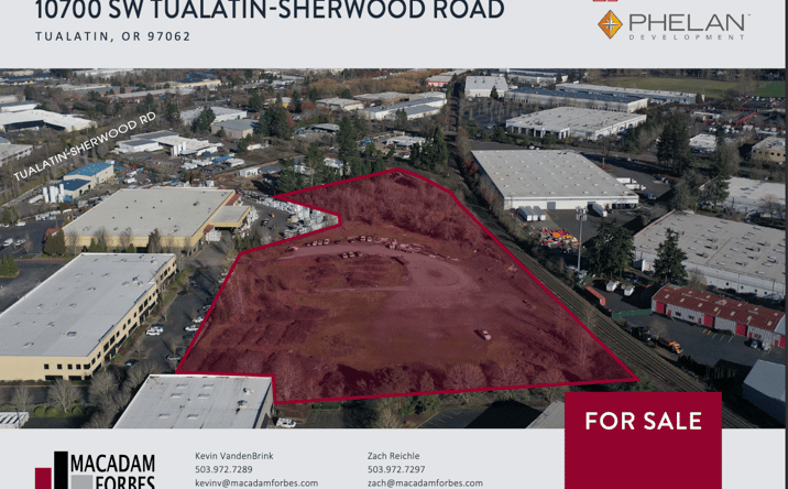 Pictures of Land, Industrial property located at 10700 SW Tualatin-Sherwood Road, Tualatin, OR 97062 for sales - image #1