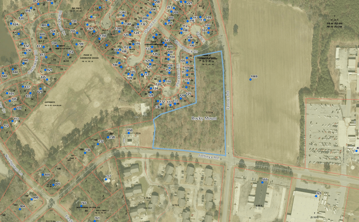 Pictures of Land property located at Jeffreys Rd and Fenner Rd, Rocky Mount, NC 27804 for sales - image #1